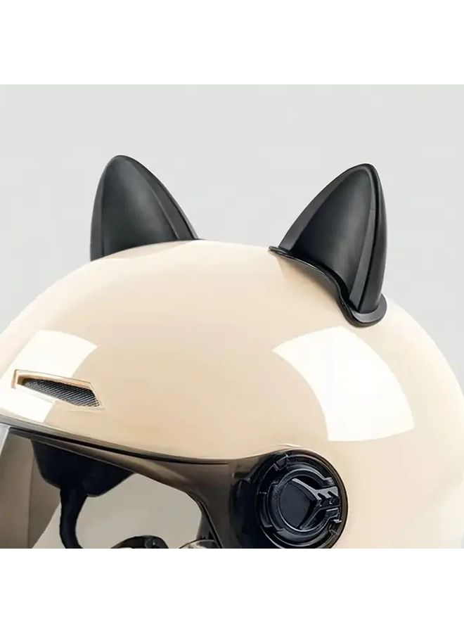 Pink Cat Ear Helmet Accessories Cute PVC Motorcycle Goggles for Women - Image 4