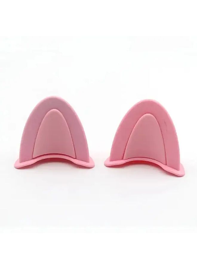 Pink Cat Ear Helmet Accessories Cute PVC Motorcycle Goggles for Women - Image 3
