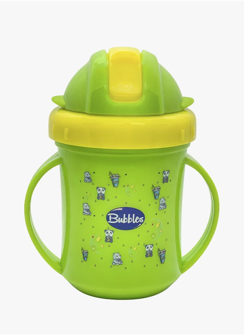 Bubbles Baby's Plastic Straw Cup with Hands- Assorted  - Image 1