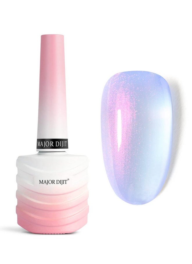 MAJOR DIJIT Gel Nail Polish Jelly Glass Uv Led Gel Polish Natural Girly Colors Pearl Blue Translucent Crueltyfree Nail Lacquer 15Ml0.5Floz  - Image 1