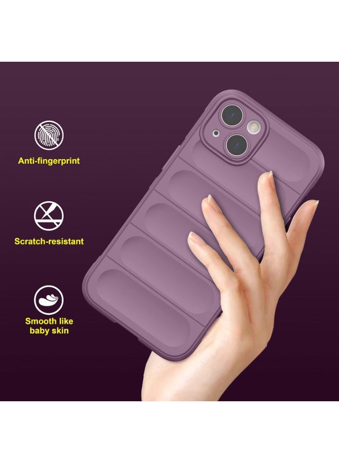 Premium Protection Back Silicone Case Compatible with Iphone 13/14 Magic Shield Shockproof Case with Camera Protection (Lavender)  - Image 2
