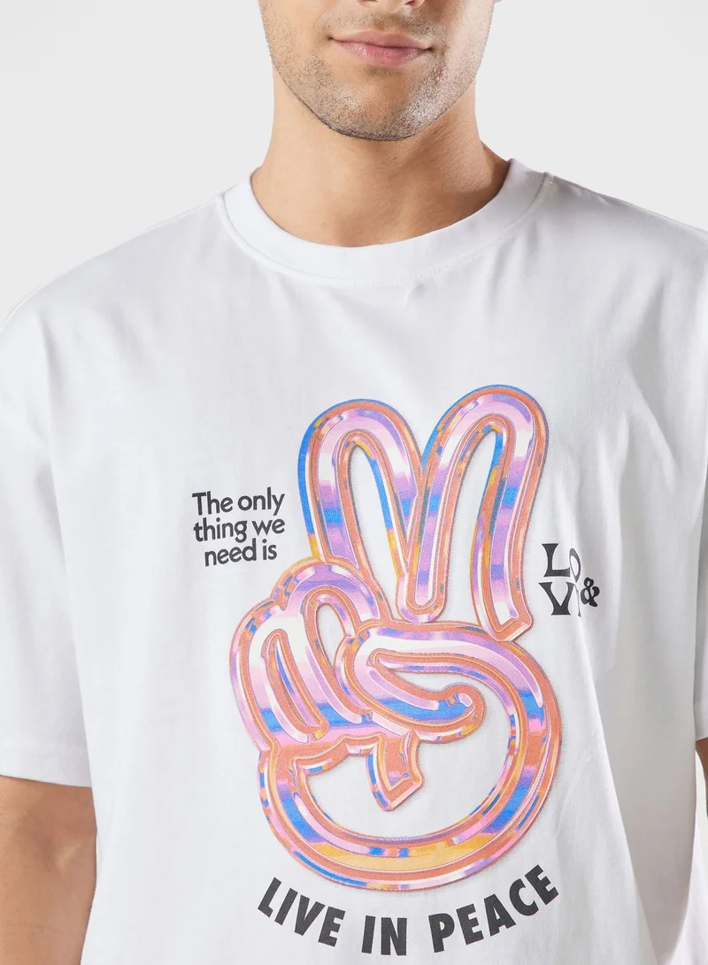 UPSCALE Live In Peace T-Shirt
