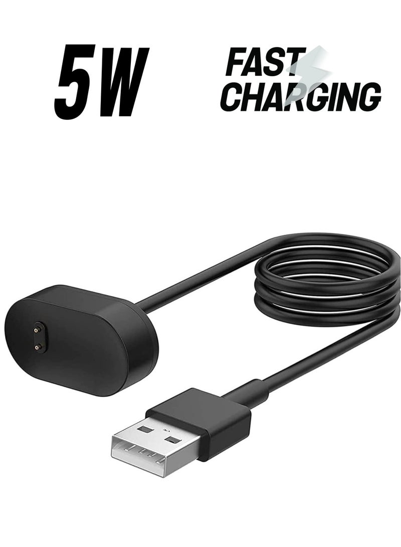 SYOSI Charger Cable for Fitbit Inspire HR for Ace 2 Smartwatch Replacement USB Charging Cord Accessories 100cm  - Image 1