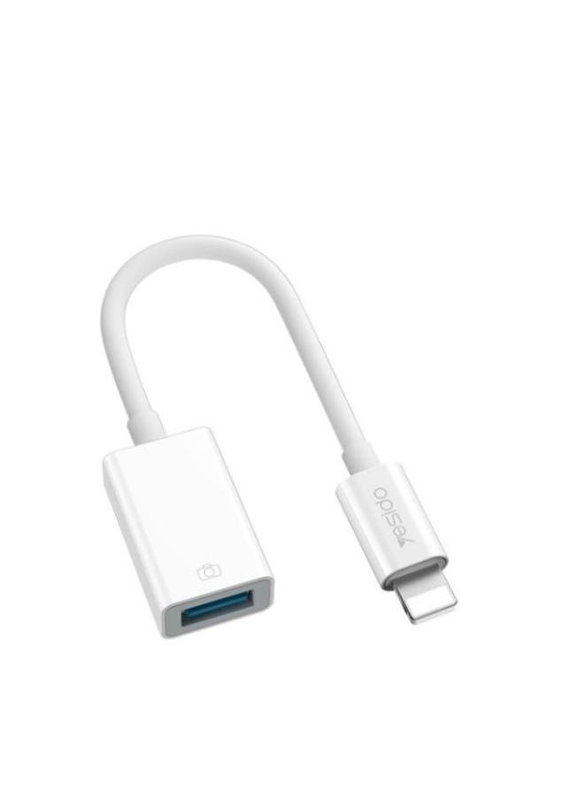 يسيدو - GS10 بلاستيك لقارئ بطاقات ذاكرة فلاش USB من Lightning إلى محول USB OTG لأجهزة iPhone - Image 1