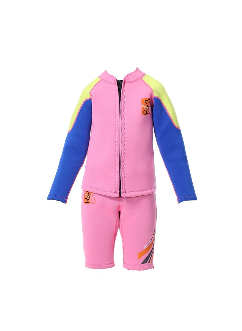 Loquat Children's Warm Long Sleeved Shorts Diving Suit - Image 2