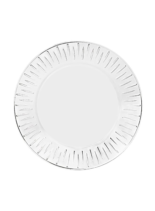 Vidivi 2-Piece Murano Lance High Definition Glass Charger Plate Set Crystal Clear 32cm VDVM100720/VDVS100520 - Image 1
