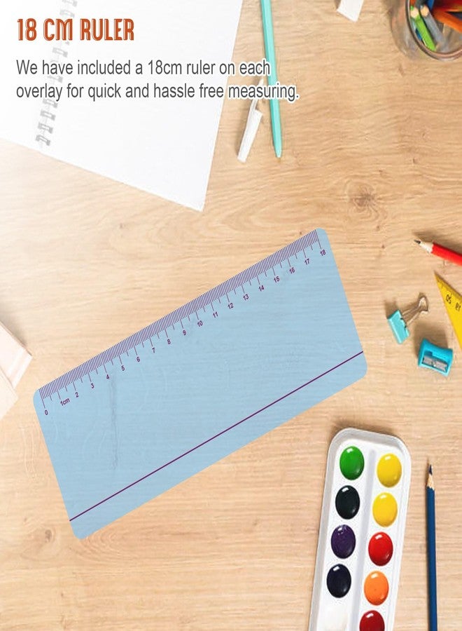 Heetobcos Dyslexia Tools for Kids, 16 Pieces Guided Reading Strips Reading Tracking Rulers Colored Overlay Highlighter Bookmarks for Visual Stress, Dyslexia, Irlens Syndrome, and ADHD(8 Colors) - Image 4