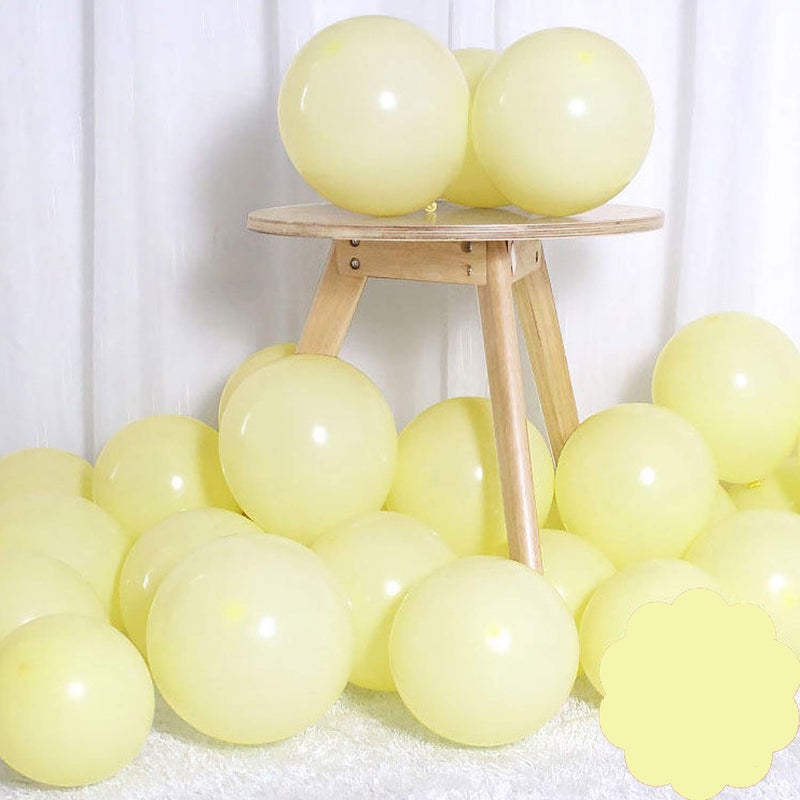 Brontothere Pastel Yellow Balloons 12 inch 50pcs Latex Party Balloons Baby Shower Helium Balloons Yellow Birthday Balloon - Image 3