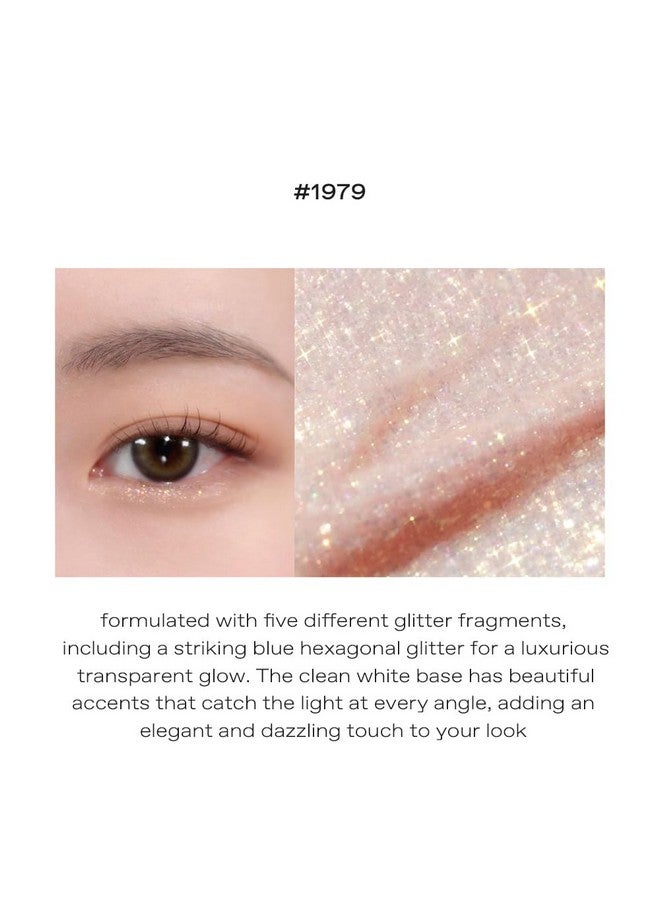 جلو بريق زجاجي متوهج ومحطم #1979: بريق عيون لامع يدوم طويلاً، ظلال عيون لامعة سائلة مع أداة تمييز مع أداة تطبيق دقيقة، 0.1 أونصة - Image 5