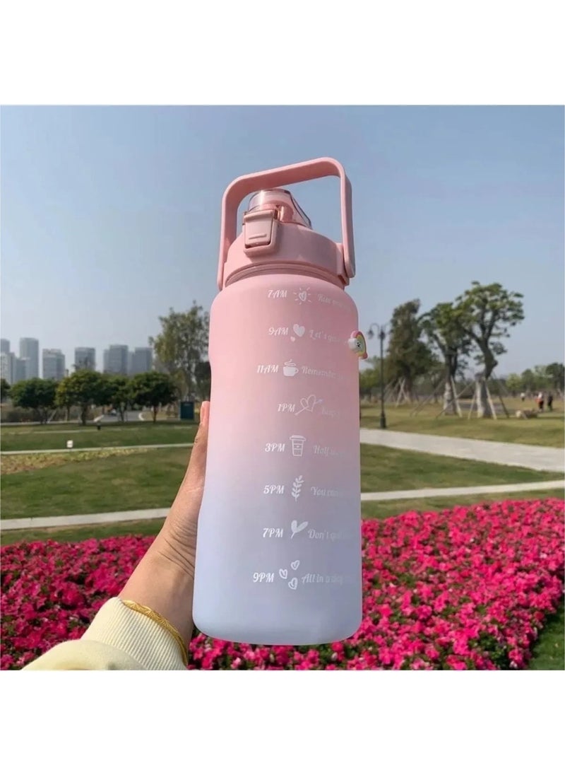 Tamu Motivational Set of 3 Water Bottle Water Bottle Water Bottle 2LT+900ML+600ML Tritan Gym Water Bottle Water Bottle  - Image 3
