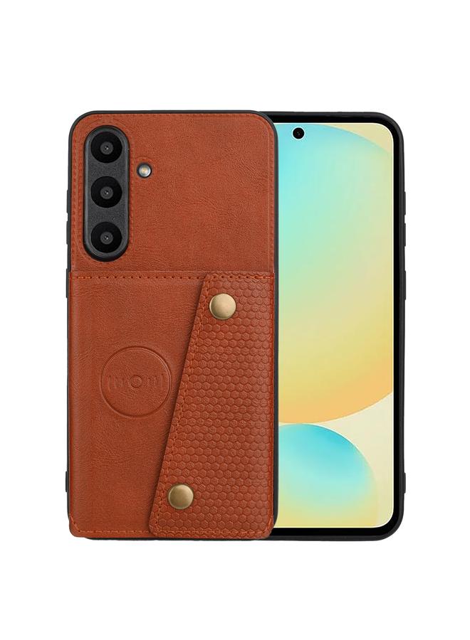 S-TOP Case For Samsung Galaxy S24 FE 5G Double Buckle Card Slots Magnetic Phone Case - Image 1