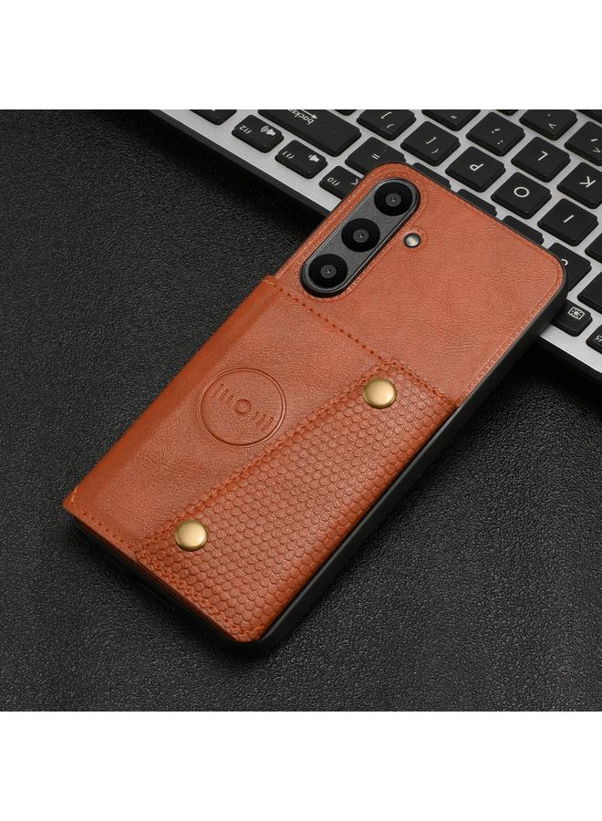 S-TOP Case For Samsung Galaxy S24 FE 5G Double Buckle Card Slots Magnetic Phone Case - Image 2