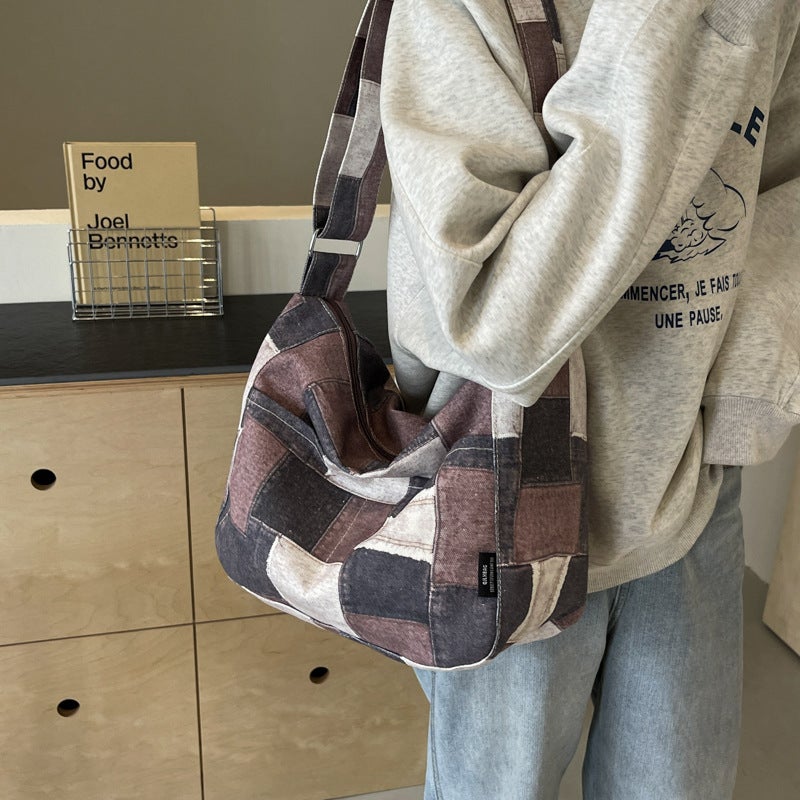 Crossbody Bag Women'S Niche Large Capacity Commuter All-Match Shoulder Bag Fashion Contrast Color Tote Bag Trendy - Image 3