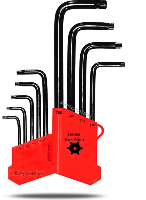 My Tool Bag Tork Allen Key Set Star Torx Allen Key Set With Center Hole Long Size 180mm N11.11315