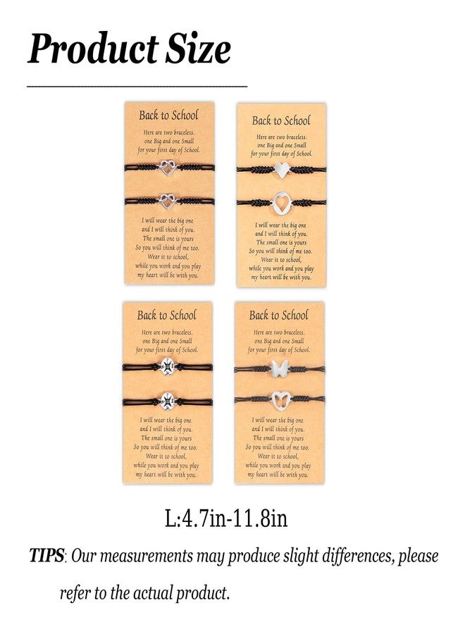 YANCHUN First Day of School Bracelet Back to School Bracelet Mommy and Me Matching Wish Bracelets Set Back to Schools Gifts Stuff Decorations - Image 3