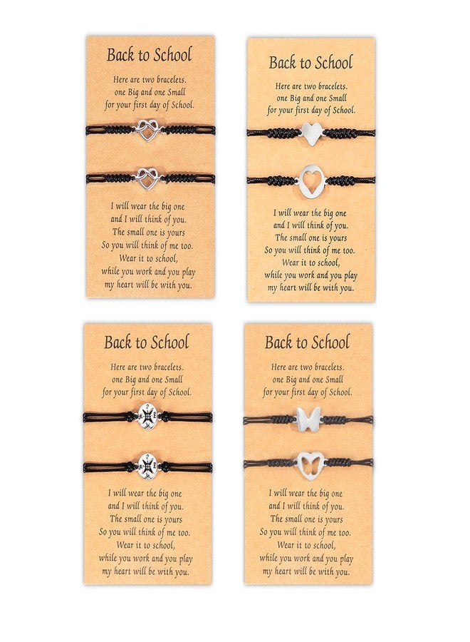 YANCHUN First Day of School Bracelet Back to School Bracelet Mommy and Me Matching Wish Bracelets Set Back to Schools Gifts Stuff Decorations - Image 1
