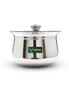 FORTUNA KITCHENWARE FORTUNA KITCHENWARE700MlHeavy Gauge Dahi HandiCurd PotMilk Pot Stainless Steel Utensils SetHighly Polished Vessels For CookingServing Utensils For Kitchen With LidKnob700 Milliliter 