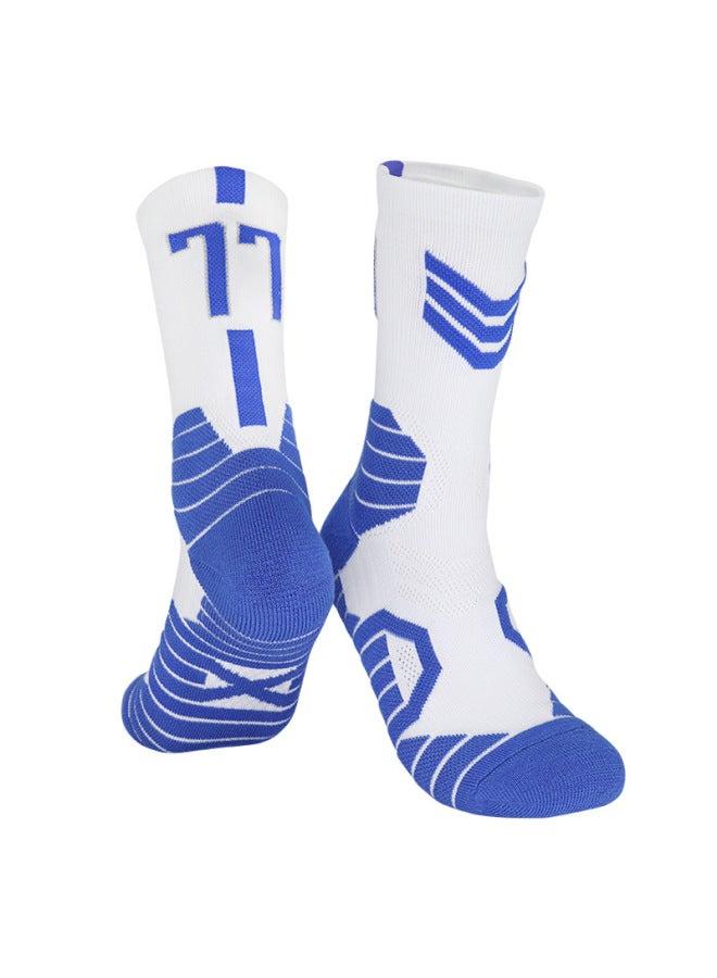 Custom Logo Basketball Socks Men's Mid-tube Thickened Towel Bottom Training Socks Children's High-top Non-slip Sports Socks Men