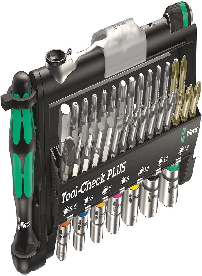 Wera 056490 Tool-Check Plus Bit Ratchet Set with Sockets - Metric - Image 1