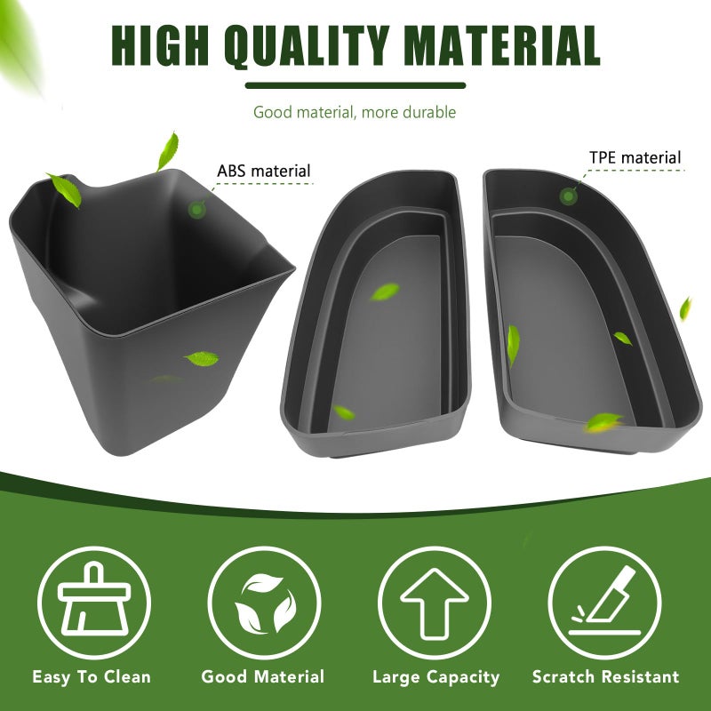 Qyebbk Trunk Organizer for 2010-2024 Toyota 4Runner 5-Seat 2nd Row(NOT Fit 7-Seat 3rd Row), Rear Trunk Storage Box Bin Cargo Tray for 10-24 4 Runner Interior Accessories(3Pcs Trunk Organizer) - Image 5