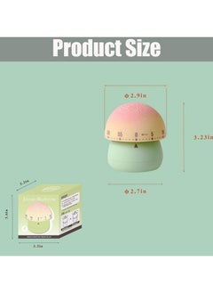 CMGTYYD Fantasy Mushroom Mechanical Timer, Cute Kitchen Timer, Cartoon Mushroom Shaped Time Manager, Student Learning Self-Regulation Reminder, Kitchen Timer for Kitchen, Home, Classroom, Study, Daily  - Image 2