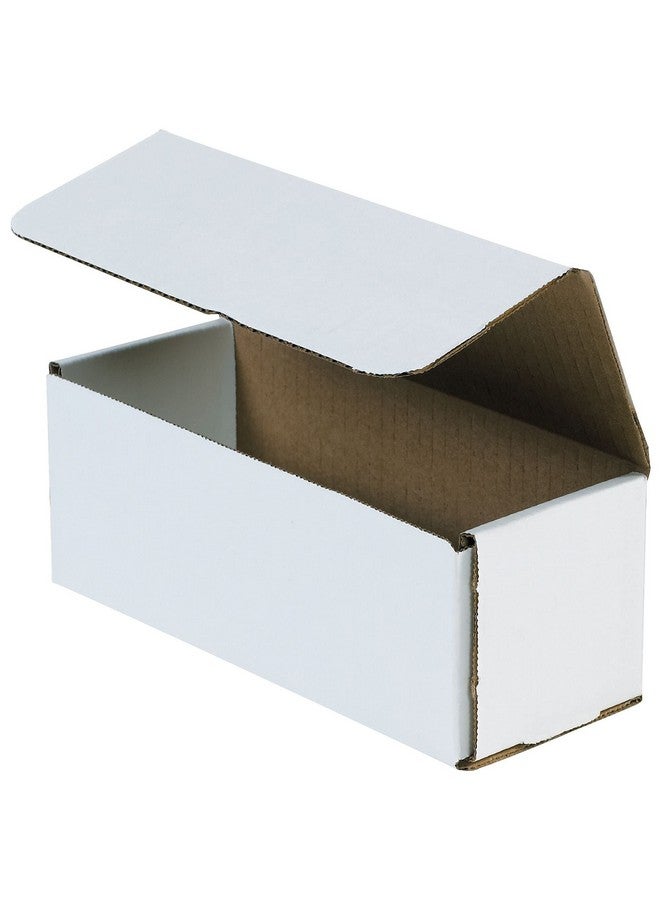 أفيديتي صناديق بريد من الورق المقوى المموج الأبيض 9 × 3 × 3 عبوات مكونة من 50 قطعة مقاومة للسحق للشحن والبريد والتخزين - Image 1