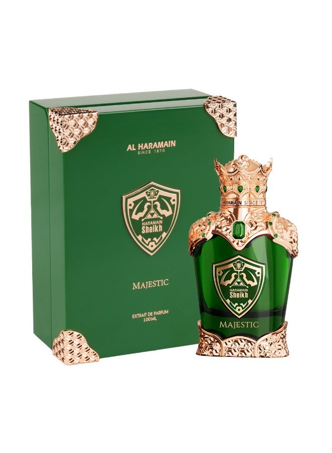 Al Haramain Sheikh Majestic Extrait De Parfum, 100ml, 3.33oz Unisex Oriental Citrus Floral Perfume, Glass Bottle, Long-Lasting Bergamot, Lemon, Neroli, Oakmoss & Amber - Image 3