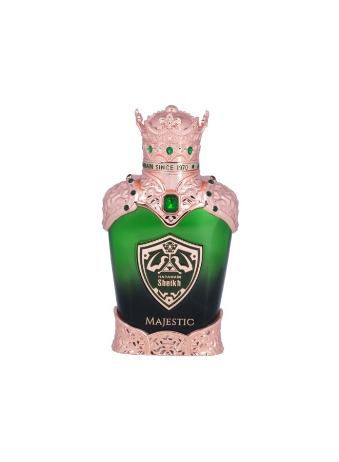 Al Haramain Sheikh Majestic Extrait De Parfum, 100ml, 3.33oz Unisex Oriental Citrus Floral Perfume, Glass Bottle, Long-Lasting Bergamot, Lemon, Neroli, Oakmoss & Amber - Image 2