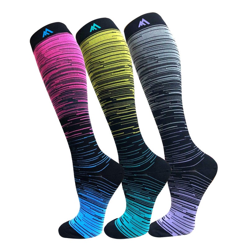 FuelMeFoot 3 Pack Copper Compression Socks - Compression Socks Women & Men Circulation - Best for Medical,Running,Athletic - Image 1