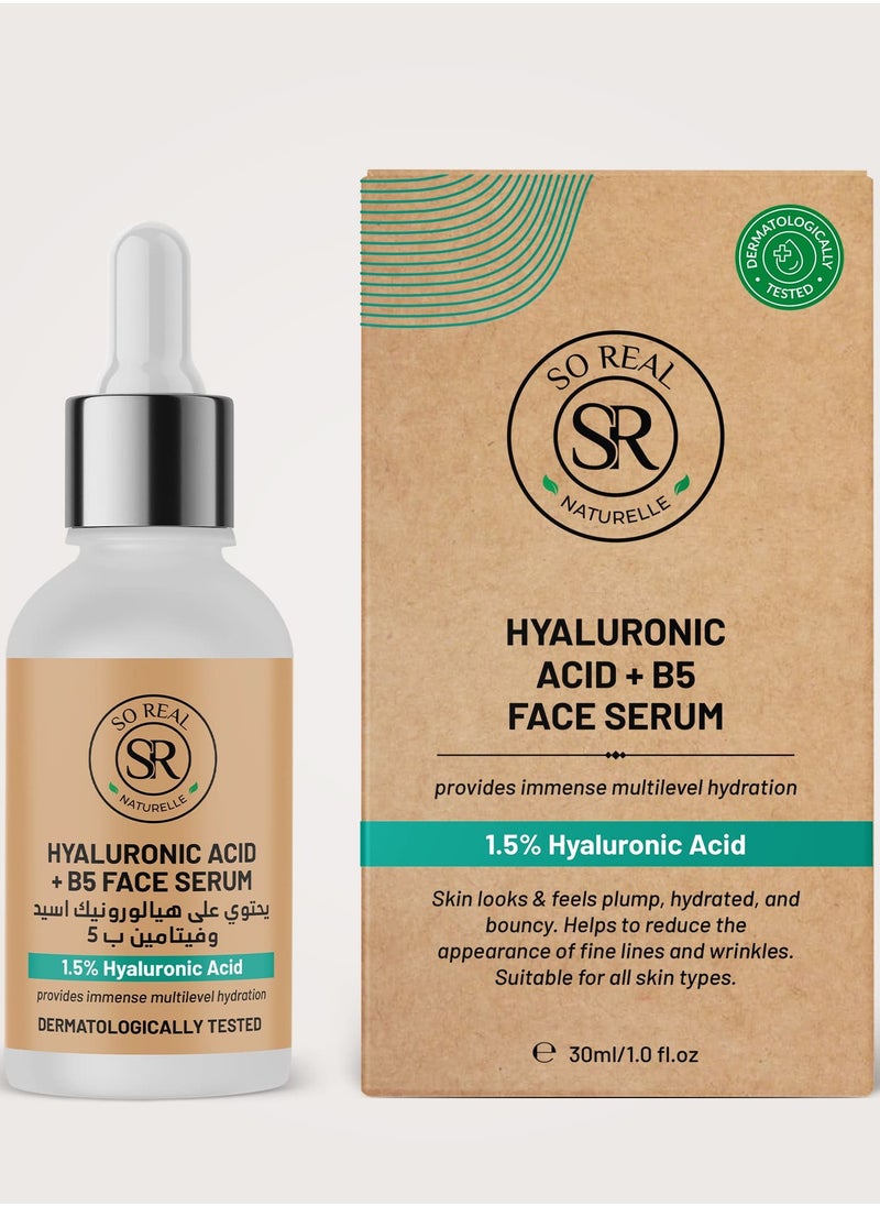 SO REAL Hyaluronic Acid Vitamin B5 Facial Serum  - Image 1