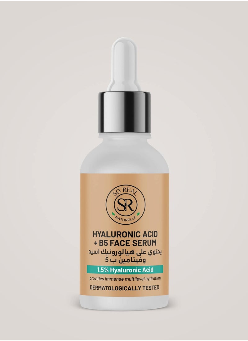 SO REAL Hyaluronic Acid Vitamin B5 Facial Serum  - Image 5