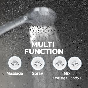 Mila India MILA Glide Hand Shower MBHC0202CM Hand Shower with Chrome Hand Shower Multi Function MassageMassage Spray 95mm Hose 15 metres - Image 2