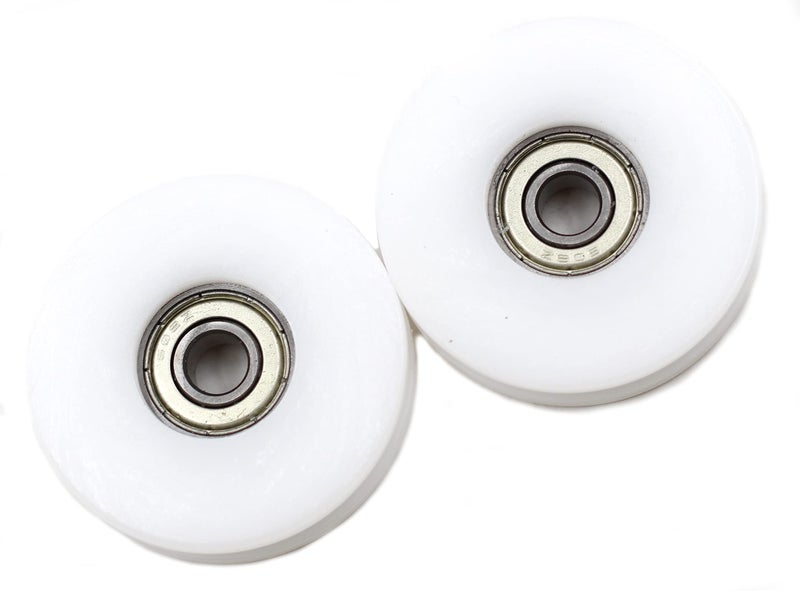 Preamer Preamer 2 PCS 50mm U Groove Nylon Ball Bearing Guide Pulley Wheels Roller Pulleys for Lifting for 6, 8,10mm Rope, 608zz Bearing  - Image 1