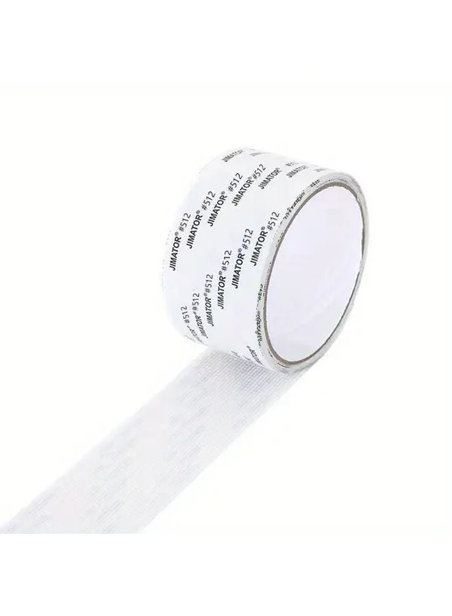 White Self Adhesive Window Screen Repair Tape Strong Anti Insect Mosquito Mesh 200x5cm - Image 1