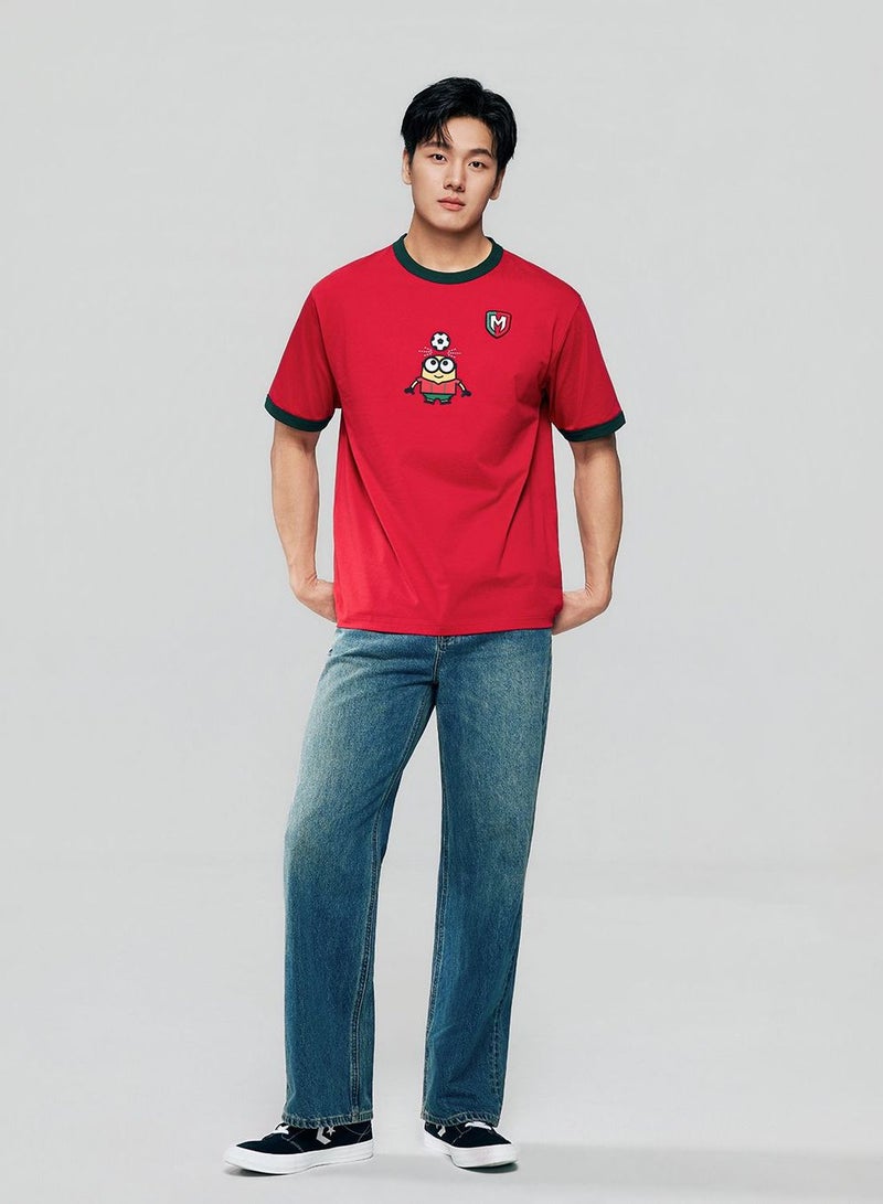 GIORDANO Men Relaxed Minions World Cup Jersey Tee - Image 2
