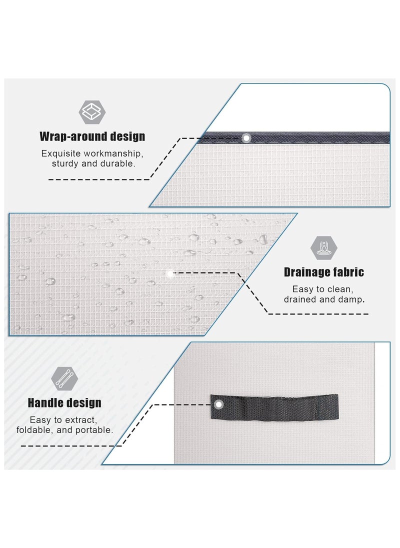 Hihonor 3 Pack Wardrobe Clothes Organizer, 8 Grids Waterproof Mesh Closet Organizer for Jeans, Foldable Washable Closet Storage Box for Clothes Wardrobe Home Bedroom Office  - Image 3