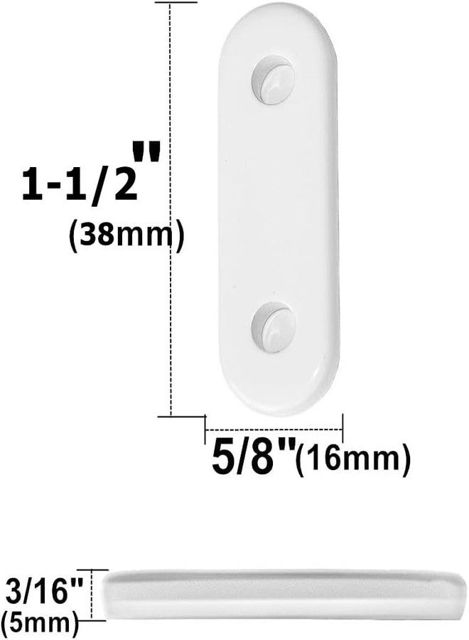 APUXON 20 Pcs White Curtain Pendant Weights for Bedroom/Shower Curtain - 20g Each - Image 2