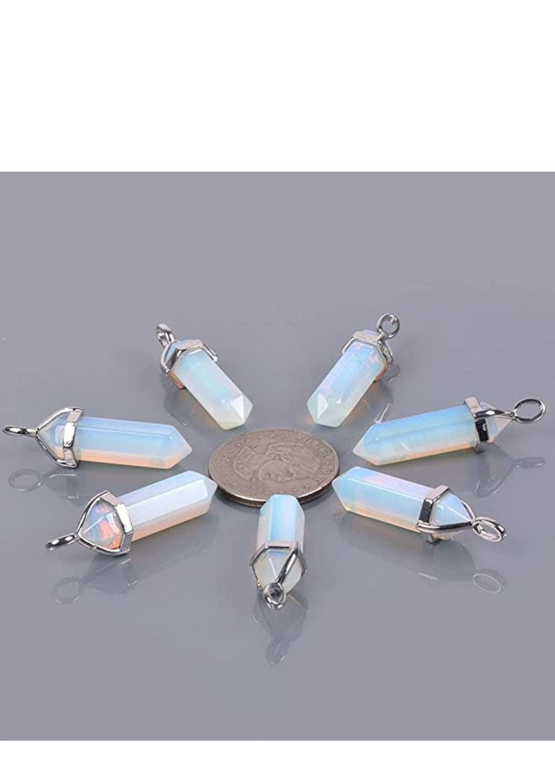 Natural Gemstone Hexagonal Crystal Pendant - Image 4