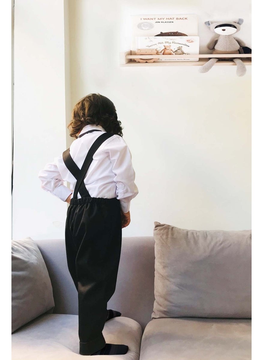 Shecco Babba Boy Bow Tie Vest Harem Trouser Set  - Image 2