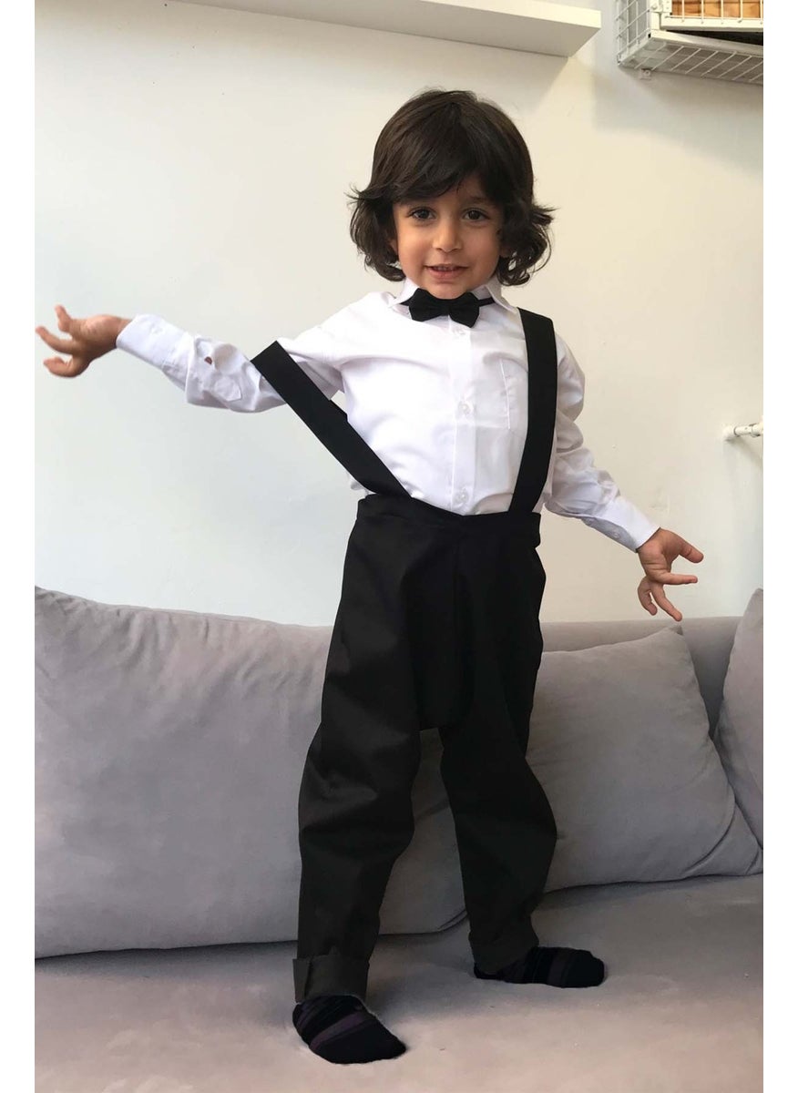 Shecco Babba Boy Bow Tie Vest Harem Trouser Set  - Image 3