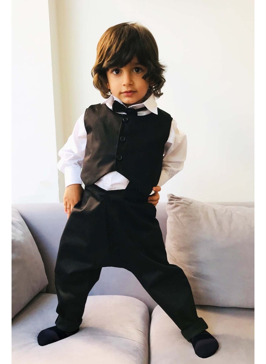 Boy Bow Tie Vest Harem Trouser Set - pzsku/ZEB89414712E014640EB7Z/45/_/1728060110/57b22ad5-996e-4130-8897-211bd57d17ef