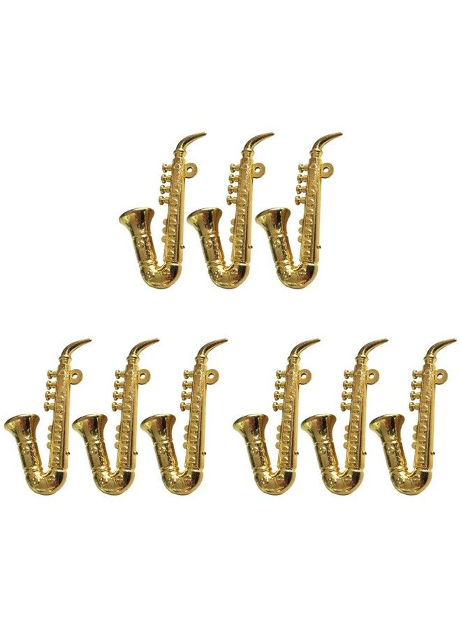 Toyvian 9 Pcs Miniature Saxophone Mini Saxophone Model Miniature Musical Instruments Dollhouse Instruments 1: 12 Mini - Image 2