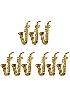 Toyvian 9 Pcs Miniature Saxophone Mini Saxophone Model Miniature Musical Instruments Dollhouse Instruments 1: 12 Mini  - Image 1