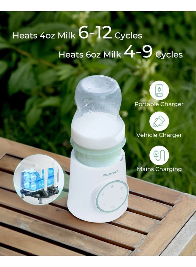 Momcozy Bottle Warmer  Cordless Portable Baby for Travel Fast Heating Long Battery Life - Image 1