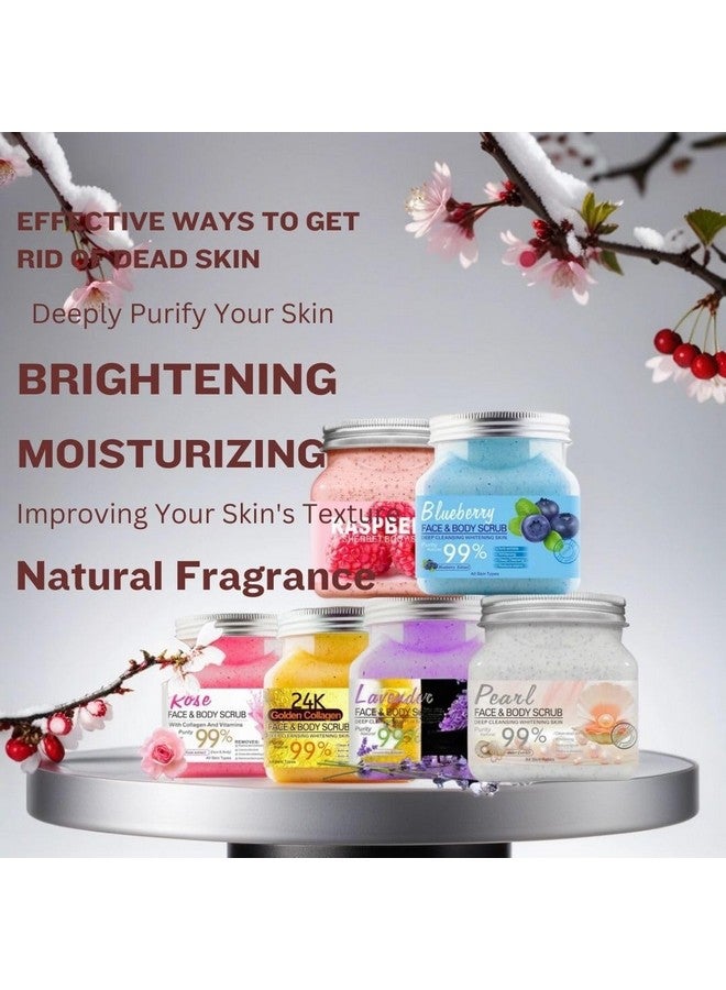 Nielies Honey Body Scrubs 18 Ozhoney Almond Body Scrub Exfoliating Body Scrub With Sea Salt Argan Oil And Vitamic Csugar Scrub For Body Facebody Scrubs For Women(Honey) - Image 5