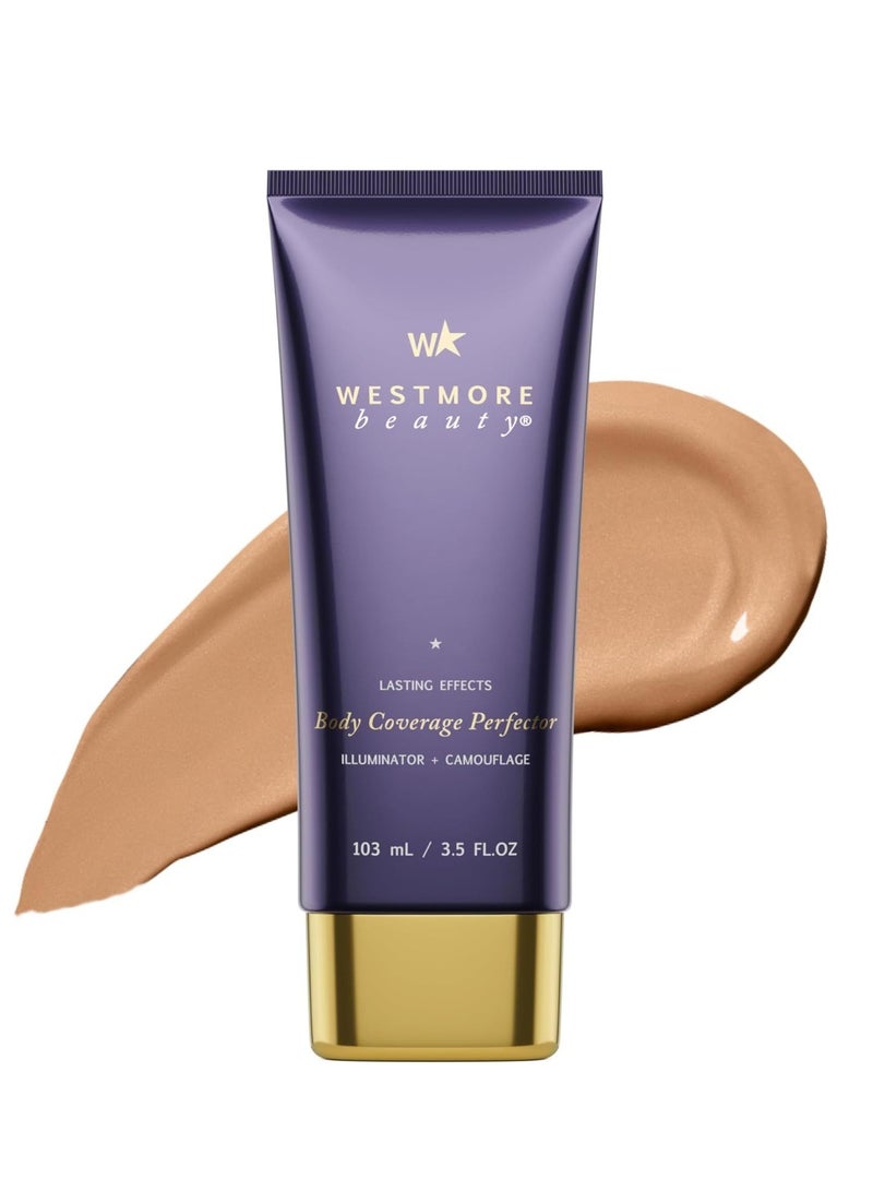 Westmore Beauty Body Coverage Perfector Waterproof Tattoo Cover Up & Concealer - No Transfer & Sweat Proof Leg Makeup - 3.5 Oz (Natural Radiance) - Image 1