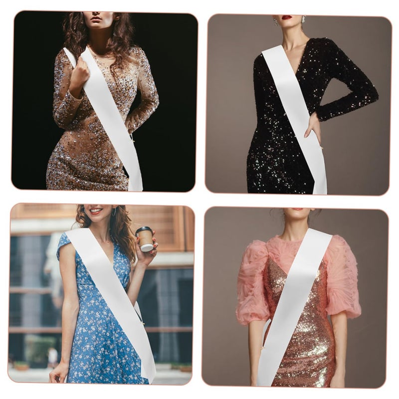 6Pcs Satin Sashes For Bachelorette Party Graduation Wedding Photo Props - Image 4
