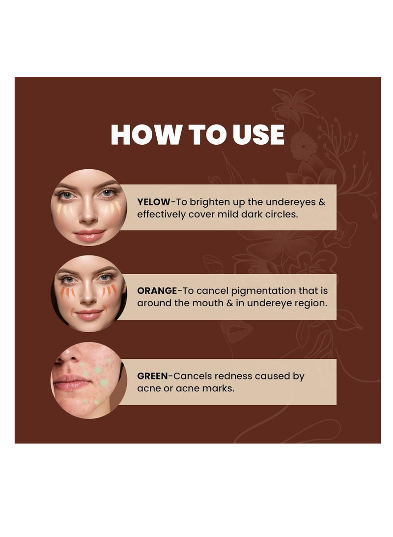 مارس خافي عيوب سائل MARS Blossom خفيف الوزن مع تغطية كاملة، خافي عيوب قابل للمزج بدرجة عالية لمكياج الوجه، تركيبة مقاومة للتجاعيد، 4.5 مل برونزي تان - Image 5