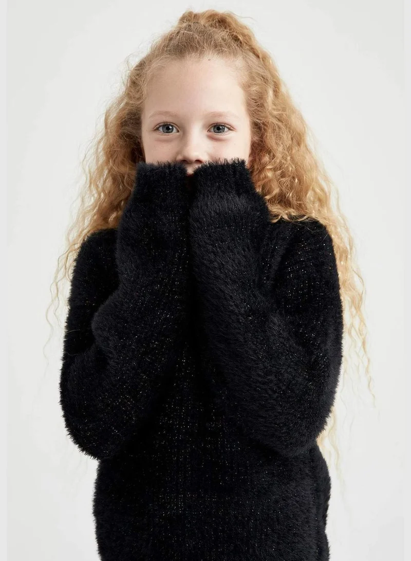 DeFacto New Year Girl Crew Neck Long Sleeve Tricot Pullover