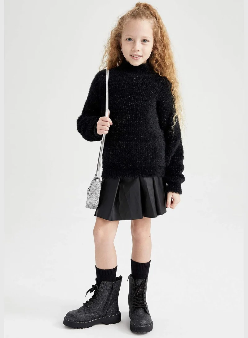 DeFacto New Year Girl Crew Neck Long Sleeve Tricot Pullover